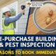 5 Reasons to Book Pre-Purchase Building and Pest Inspections Immediately